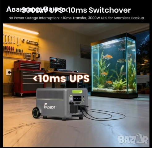 Преносима захранваща станция FOSSiBOT F7200 + разширителна батерия FB5222 5222Wh , снимка 8 - Друга електроника - 53935707