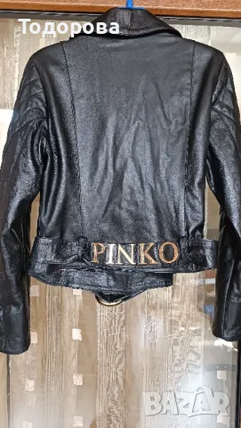 Яке ест.кожа PINKO- L,M, снимка 6 - Якета - 47385824