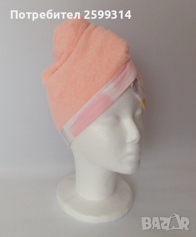Памучна кърпа-тюрбан за коса, снимка 2 - Аксесоари за коса - 52595101