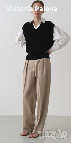 Стилен дълъг елек  меринос