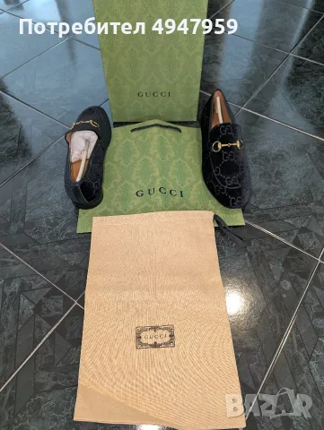 Gucci Jordaan GG Samt Loafer (Black Velvet / Monogram)No. 41!!OP 850€ !!Обувки Gucci Jordaan, снимка 2 - Официални обувки - 56057767