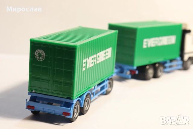 AWM H0 1/87 MERCEDES ACTROS КОНТЕЙНЕР КАМИОН МОДЕЛ, снимка 9 - Колекции - 53258266