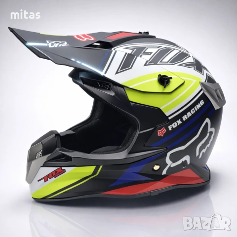 Кросова каска FOX, Full Face, DOT Сертификат, Размер: L, снимка 3 - Аксесоари за велосипеди - 47280976
