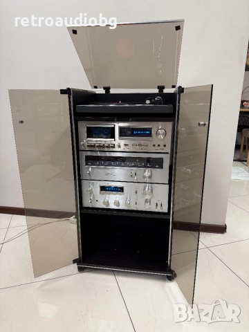 🔊Ретро аудио система сет PIONEER - усилвател, дек, тунер и грамофон - синя серия - Made in Japan🔊, снимка 1
