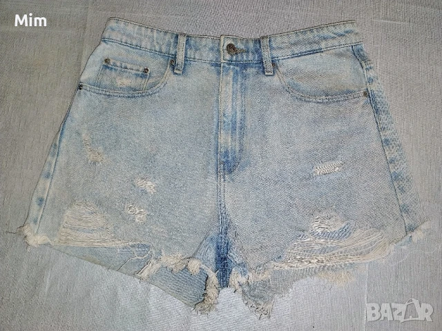 L Дънкови къси панталонки , снимка 6 - Къси панталони и бермуди - 50753349