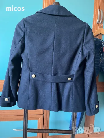 100 лв до 15.12!Brooks Brothers,оригинал,марково,фина вълна,тъмносиньо палто, снимка 9 - Палта, манта - 48245657