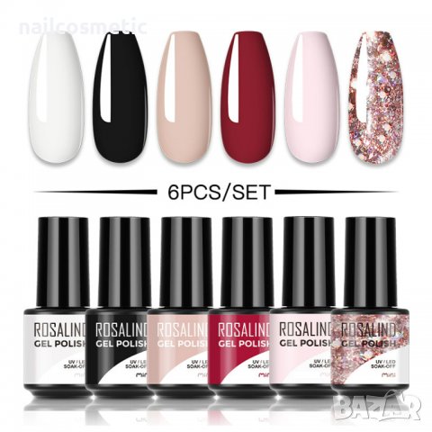 UV&LED ГЕЛ ЛАК 6 ЦВЯТА КОМПЛЕКТ - 144SL