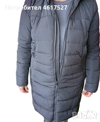 Дълго дамско яке парка, снимка 4 - Якета - 52697786