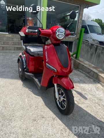 НОВ МОДЕЛ Електрическа Триколка Famozna-LUX 1500W/60V/20Ah - Червена, снимка 5 - Мотоциклети и мототехника - 39300553