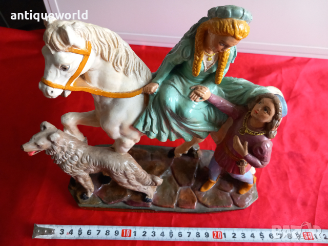 G. Ruggeri, Голяма Порцеланова Статуетка Ромео и Жулиета, снимка 8 - Антикварни и старинни предмети - 44774906