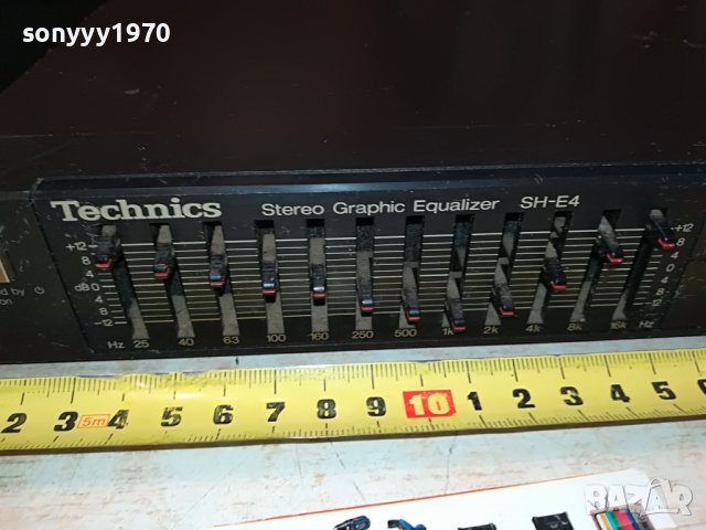 TECHNICS SH-E4 EQUALIZER-MADE IN JAPAN 2411221815, снимка 12 - Ресийвъри, усилватели, смесителни пултове - 38786738