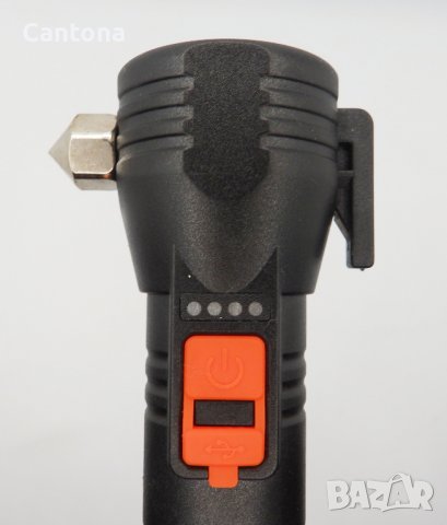 6 в 1 работна лампа, фенер, магнит, Power Bank, чукче за счупване на стъкла, нож за срязване на кола, снимка 2 - Къмпинг осветление - 39732620