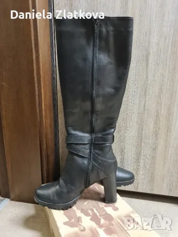 Дамски кожени ботуши, снимка 3 - Дамски ботуши - 47957878