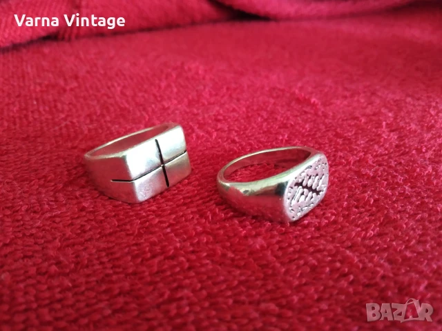 Два мъжки пръстена. CROOP. цена за двама, снимка 2 - Пръстени - 51080063