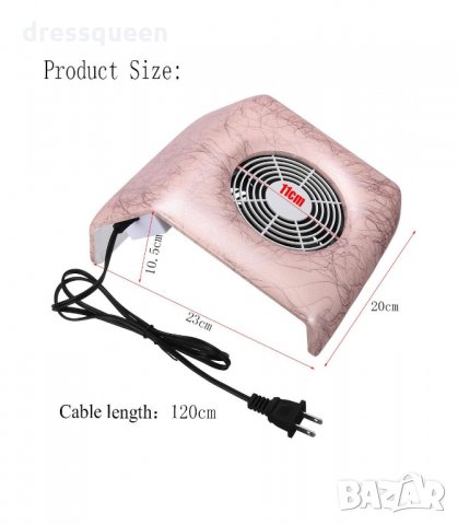 3191 Прахоуловител за маникюр 40W с филтър, снимка 11 - Продукти за маникюр - 34236280