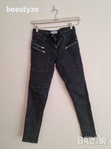 Дамски slim дънки в черно Mango, снимка 2 - Дънки - 38366996
