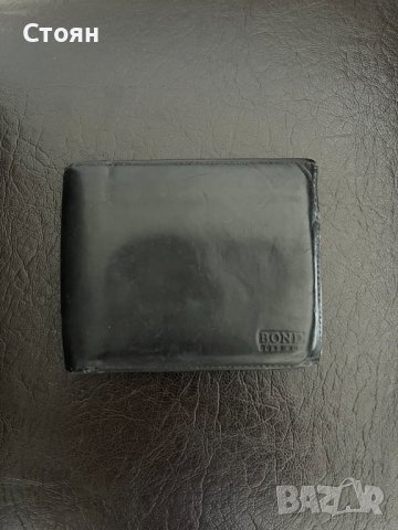 Мъжки портфейл от естествена кожа Bond, снимка 1 - Портфейли, портмонета - 42758364
