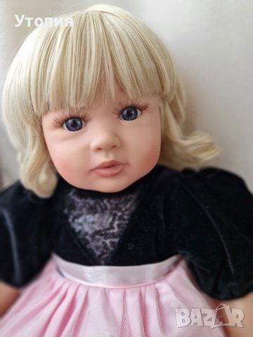 Реалистична кукла дете 55 см, отлична!, снимка 3 - Кукли - 44295253