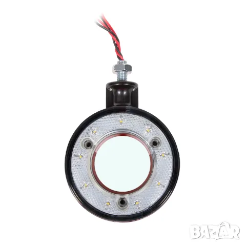 LED габарит за огледало 18 LED 12-24V жълто-бял