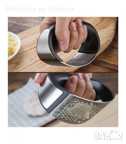 РЪЧНА ПРЕСА ЗА ЧЕСЪН ОТ НЕРЪЖДАЕМА СТОМАНА - код 2761, снимка 4 - Аксесоари за кухня - 34160060