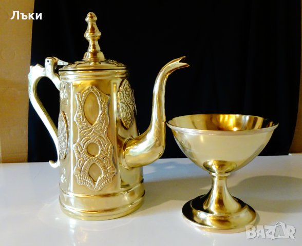 Древна персийска кана с апликации 1.11 кг. , снимка 10 - Антикварни и старинни предмети - 30296233