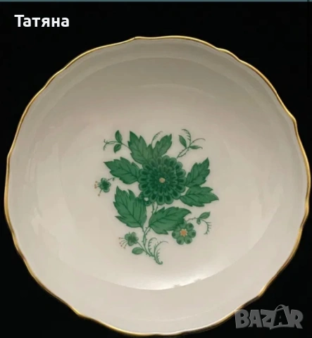 Kaiser Порцеланов сет за сладко, 1 купа + 5 малки купички - Шьонбрун, снимка 7 - Прибори за хранене, готвене и сервиране - 53126965