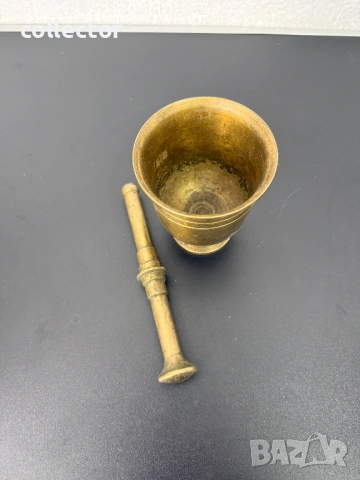 Старо бронзово хаванче / чукало. №8126, снимка 3 - Антикварни и старинни предмети - 54291914