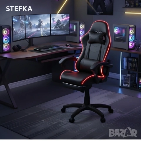 Геймърски стол LED, снимка 3 - Геймърски - 53886777