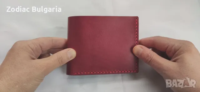 Минималистичен кожен портфейл за мъже, ръчна изработка., снимка 13 - Портфейли, портмонета - 43954982