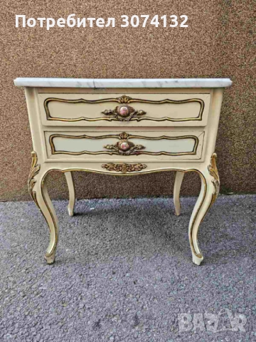 Шкафче в стил Луи 15 с плод от мрамор