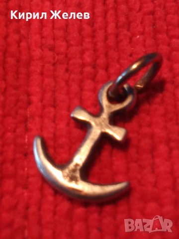 СТАРА СРЕБЪРНА или ПОСРЕБРЕНА КОТВИЧКА ФИГУРАЛЕН МЕДАЛЬОН МОРСКА ТЕМАТИКА СТОМАНЕНА ХАЛКИЧКА 25793, снимка 11 - Антикварни и старинни предмети - 39270245