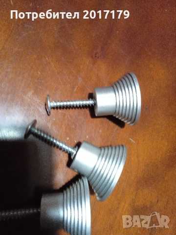 мебелни дръжки пластмаса имитация на  алуминий 6 бр, снимка 3 - Други - 52590002