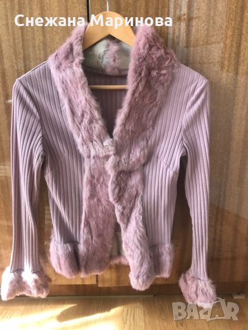 Жилетка с естествен пух