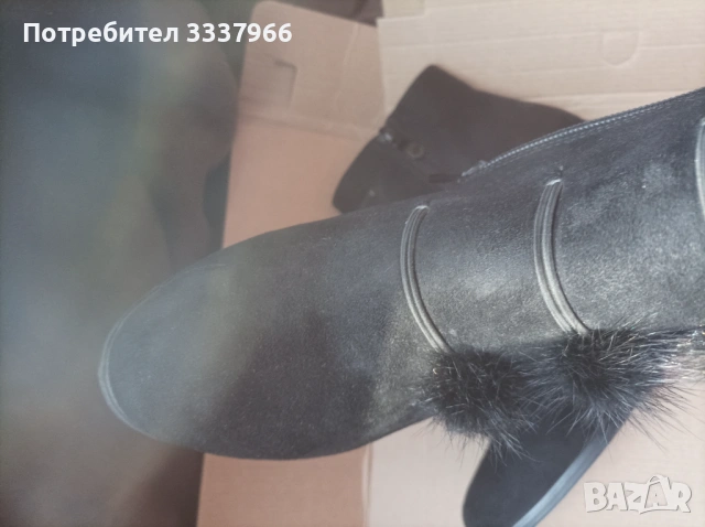 Дамски удобни боти на ток, снимка 3 - Дамски боти - 53197999