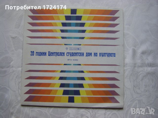 ВТА 10330 - 20 години Централен студентски дом на културата, снимка 1 - Грамофонни плочи - 31548213