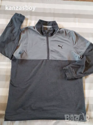 Puma Warm Up 1/4 Zip Golf Pullover - страхотна мъжка блуза КАТО НОВА М, снимка 4 - Спортни дрехи, екипи - 48632890
