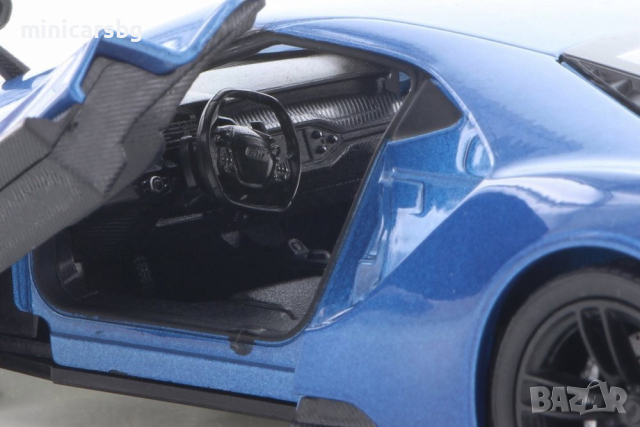 1:24 Метални колички: 2017 Ford GT Welly, снимка 5 - Колекции - 44568222