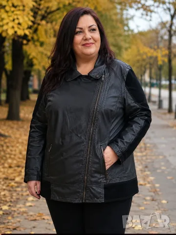 Макси кожено яке Ulla Popken 