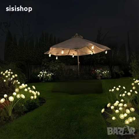 Соларни градински декорации „Медузи и Гъбки“ – Водоустойчиви, с мека жълта светлина 4984, снимка 5 - Градински мебели, декорация  - 54070370