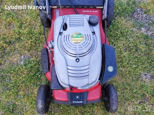 Бензинова косачка с кош Einhell 2014г. 163cm 3,5кс 4t 51см 44кг, снимка 9 - Градинска техника - 54364336