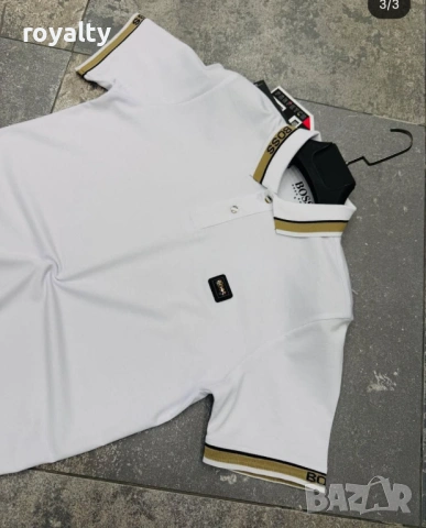 Hugo Boss Нова Бяла Мъжка Тениска , снимка 2 - Тениски - 53900160