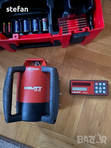 Ротационен лазерен двукратен лазер HILTI PR25, снимка 2 - Други инструменти - 52680376