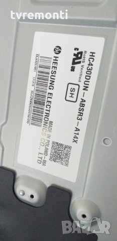 TCON BOARD HV430FHB-N4D 47-6021124, снимка 3 - Части и Платки - 29935568