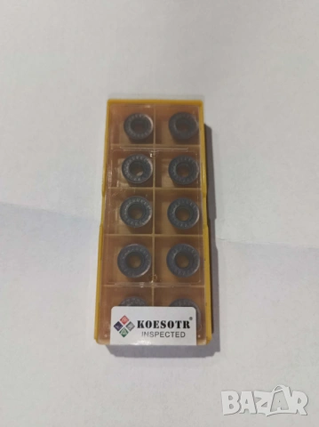 10 броя твърдосплавни стругарски пластини KOESTR RPMT1204MOE VP15TF 