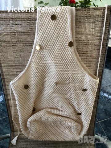 Модерна чанта тип торба (хобо)ZENTO,цвят айвъри, снимка 6 - Чанти - 29536019