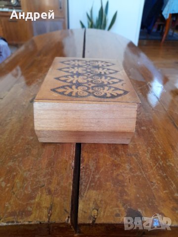 Стара дървена кутия #9, снимка 2 - Антикварни и старинни предмети - 42664679