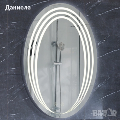 Огледало за баня с LED светлина, снимка 2 - Огледала - 51778704