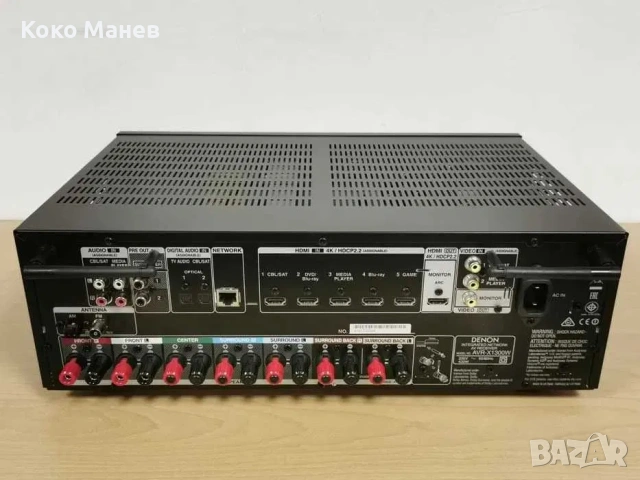 Усилвател DENON AVR-X1300W 7.2 канала Wi-Fi Bluetooth Apple AirPlay Dolby Atmos, снимка 2 - Ресийвъри, усилватели, смесителни пултове - 54198978
