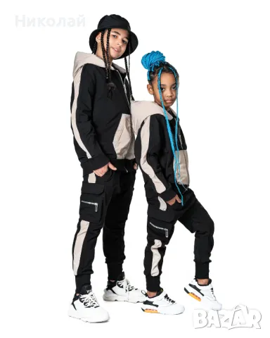 Суичър с цип и Карго панталон с райе 7-10г MADE BY SOCIETY, снимка 10 - Детски комплекти - 50428261