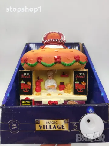 Magic Village лед светещи къщи burger House 